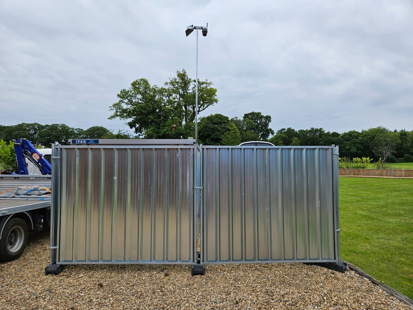 Heras & Pedestrian Fencing on site